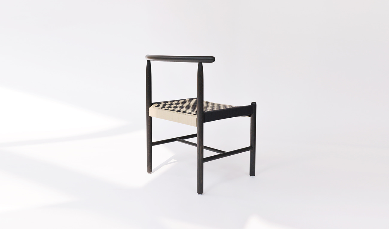 black post chair / 블랙 포스트 의자